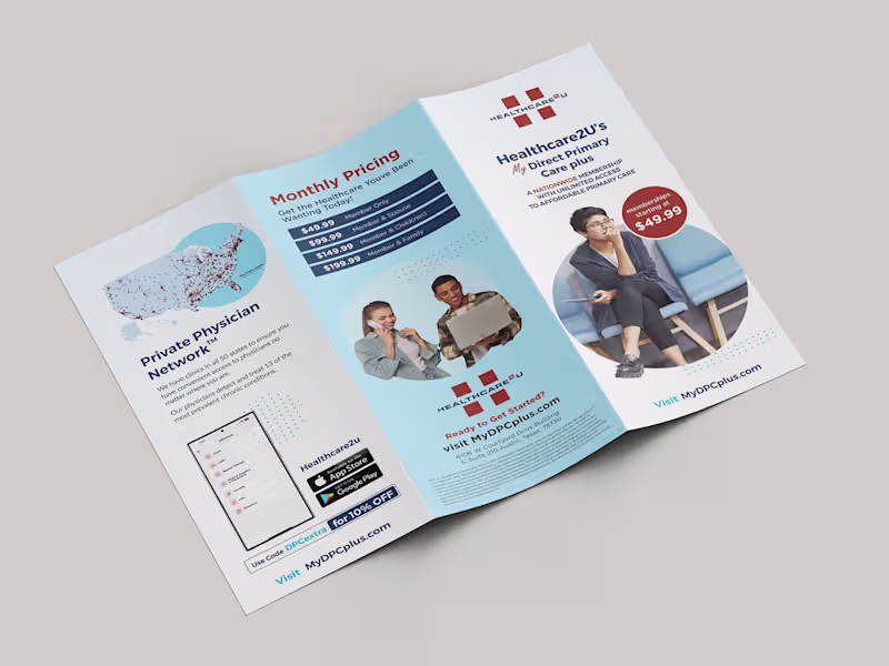 Cover image for Healthcare2U Brochure Design