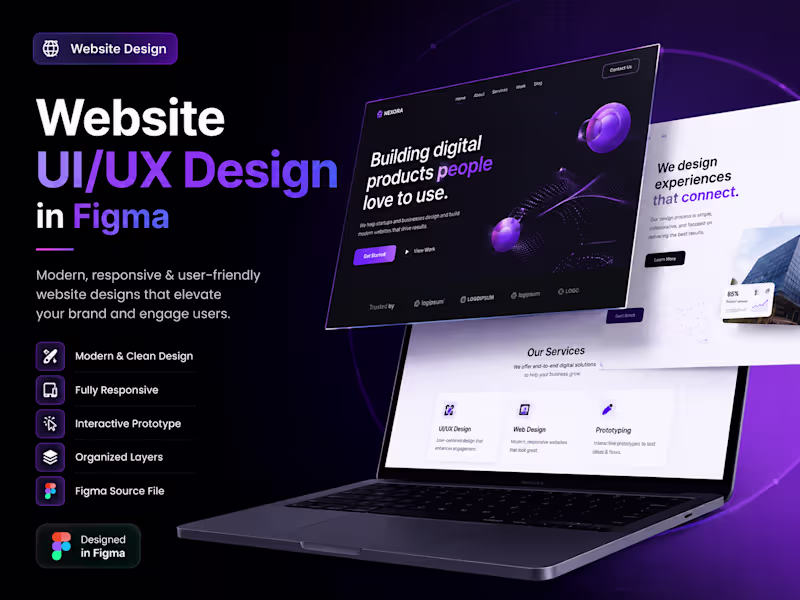 Cover image for Website UI/UX Design in Figma