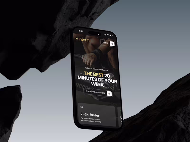 Cover image for FastFit: Business site for fitness brand