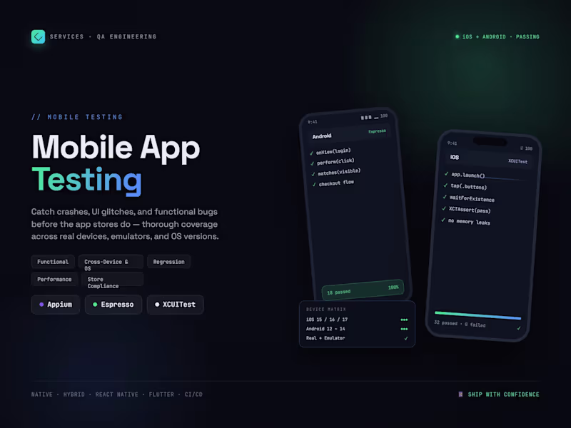 Cover image for Mobile Application Testing