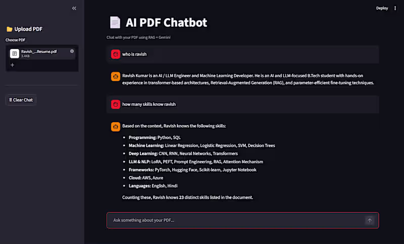 Cover image for 📄 AI PDF Chatbot (RAG