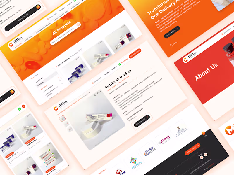 Cover image for Modern Drug House – Website by Jay Mewada