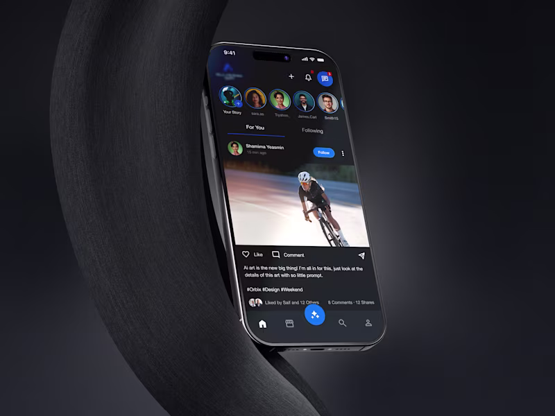 Cover image for Social Media App — Feed, Stories & Post Creation UI
