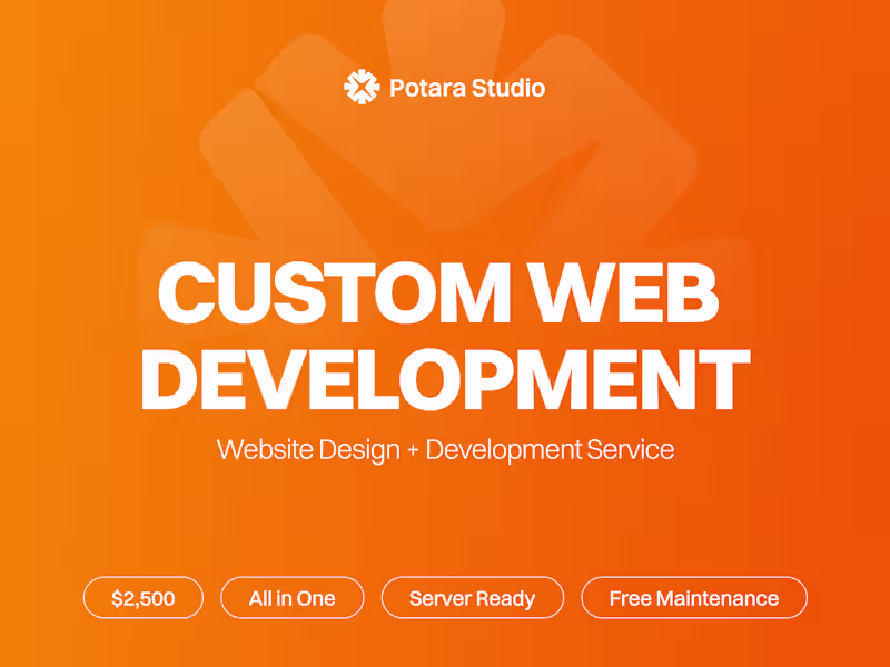 Cover image for Custom Web Development Potara Studio