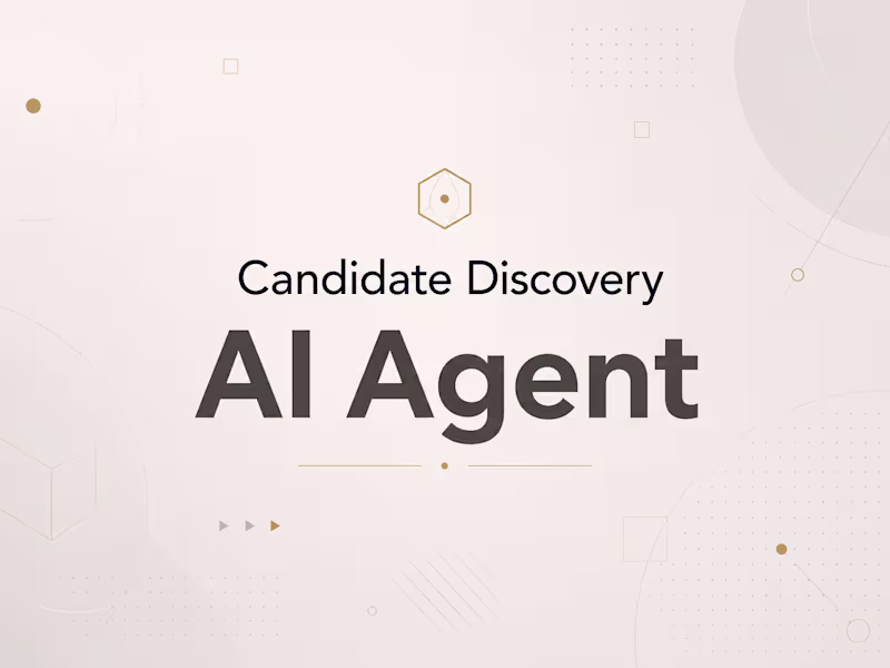 Cover image for AI Agent for Candidate Discovery for Large Scale Events