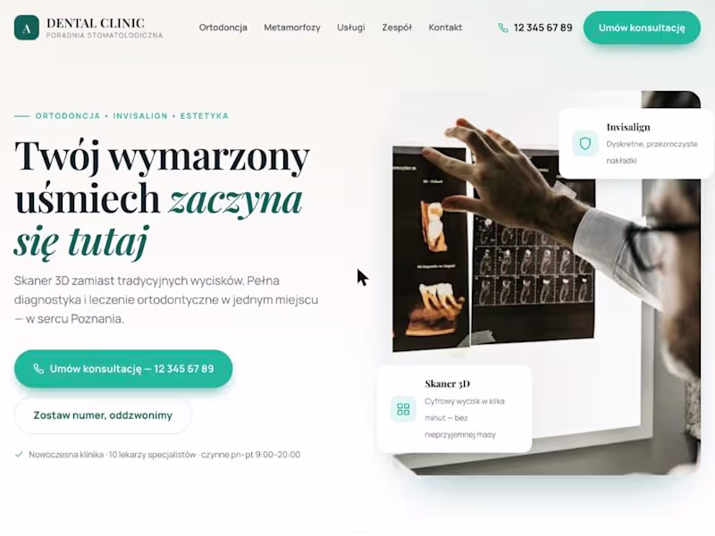 Cover image for Dental Clinic - Orthodontics Website