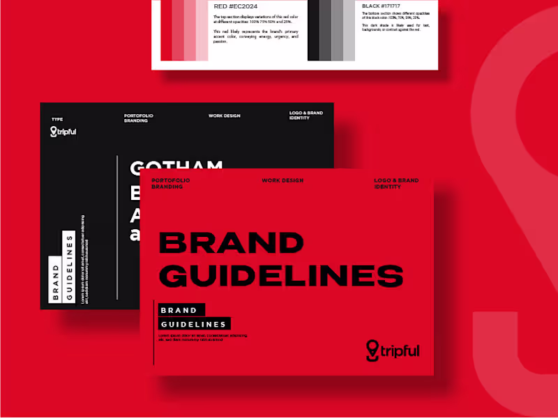 Cover image for Logo & Brand Guidelines for Tripfull – Complete Logo & Identity