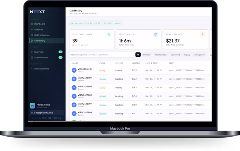 Cover image for AI Voice Dashboard for Call