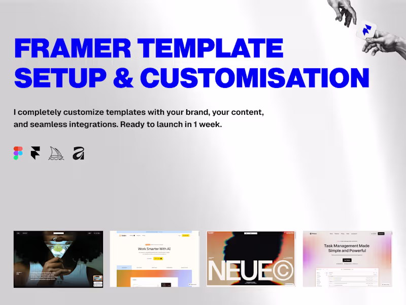 Cover image for Framer Website - Template Setup & Customization