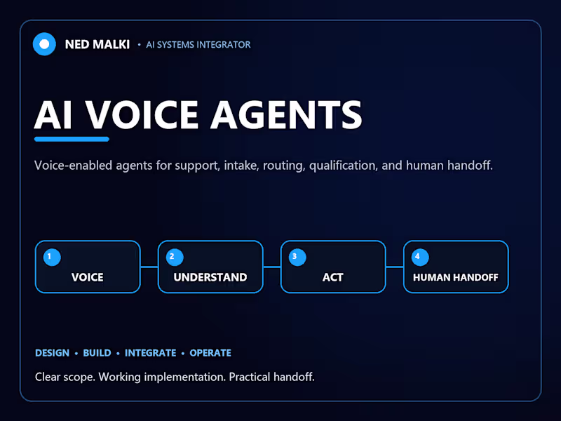 Cover image for AI voice agents designed as