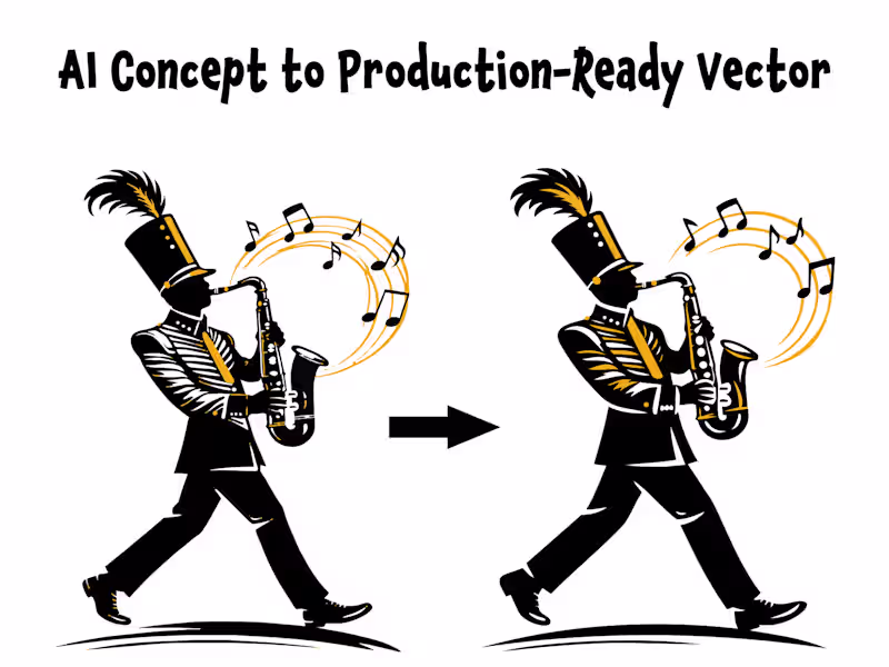 Cover image for AI Concept to Production-Ready Vector Illustration