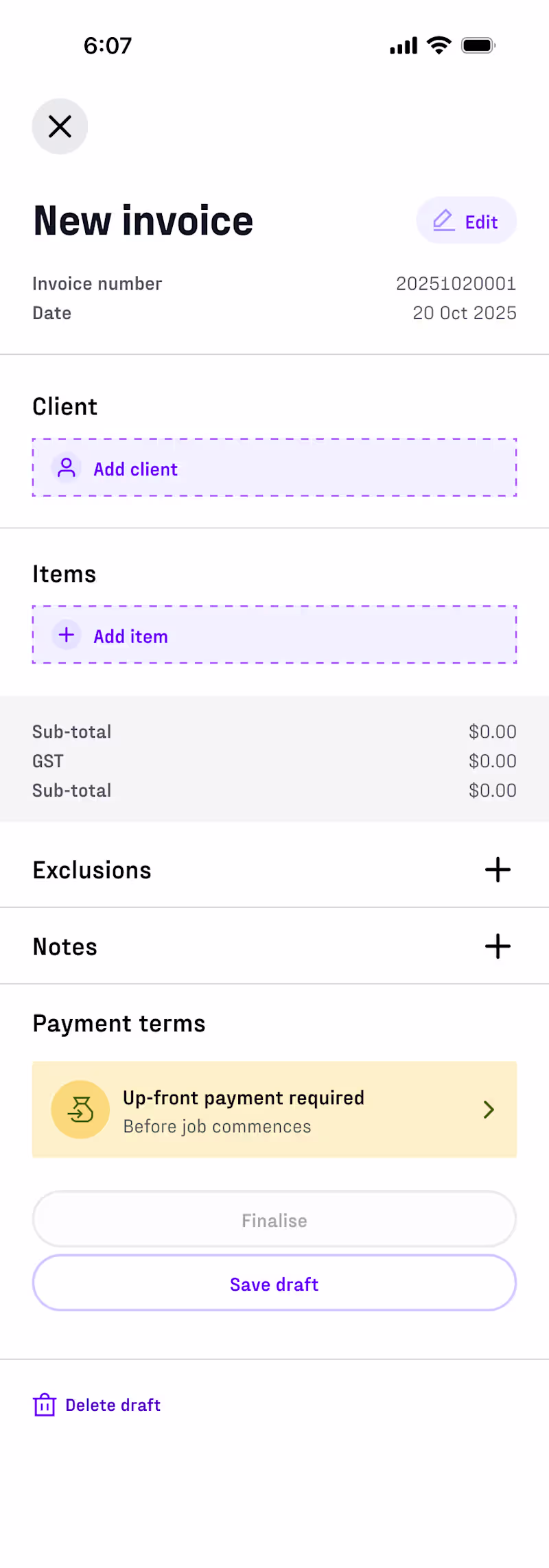 Cover image for Invoice builder