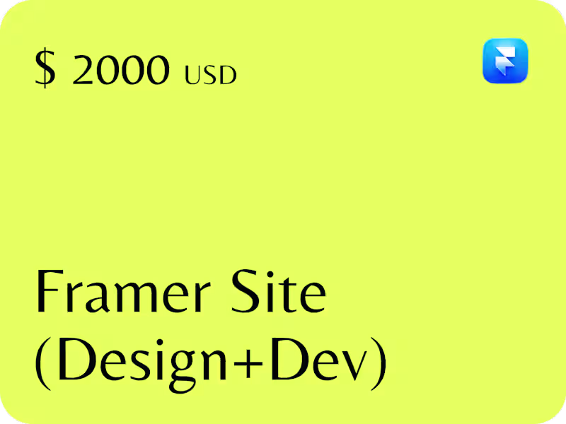 Cover image for Framer Landing Page (Design & Development)