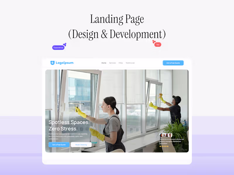 Cover image for Landing Page (Design + Development)