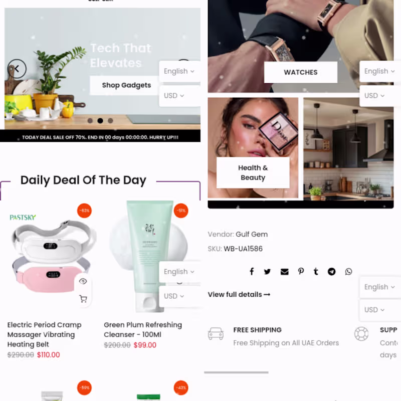 Cover image for UAE Dropshipping Shopify Store Design
