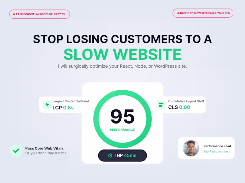 Cover image for Core Web Vitals fix for your Wordpress and React site