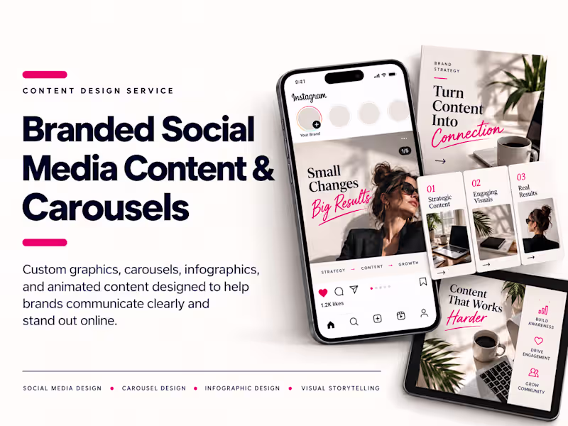 Cover image for Branded Social Media Content & Carousels