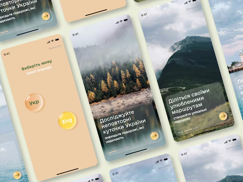 Cover image for Ukraine for You | Travel App UX/UI Design
