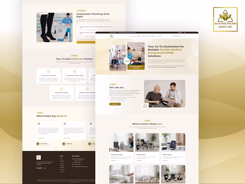 Cover image for "Healthcare Website" This is a