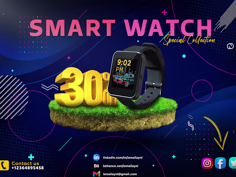 Cover image for Smart Watch Social Media Design
