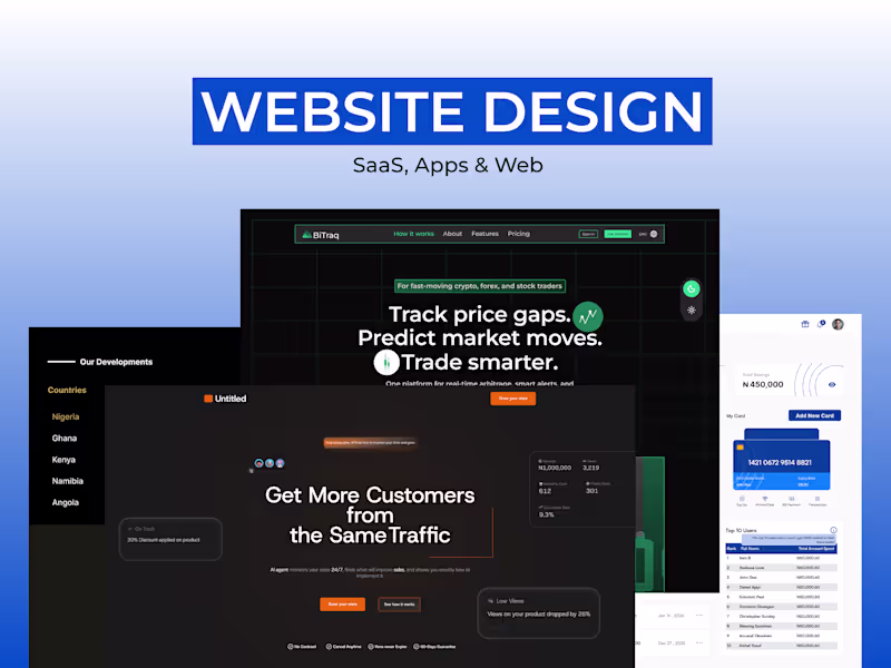 Cover image for UX/UI Design for SaaS, Apps & Web