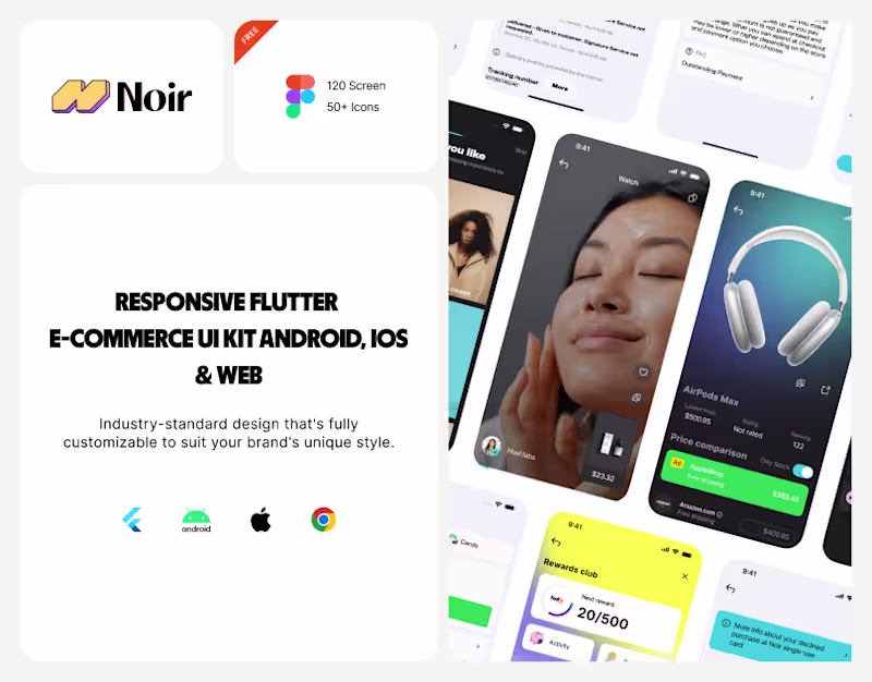 Cover image for Noir- Flutter E Commerce App UIKIT