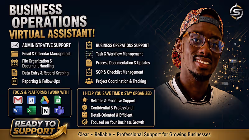 Cover image for Business Operations Virtual Assistant 