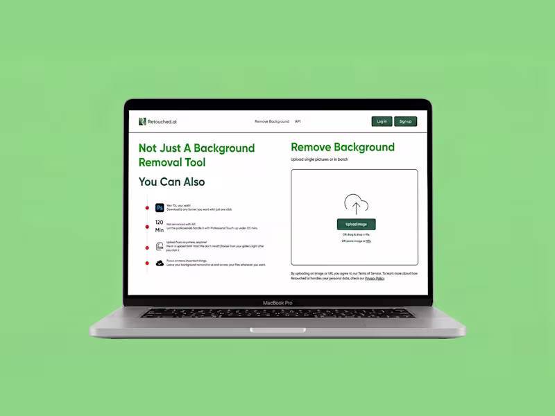 Cover image for Retouched.ai - Web App Redesign