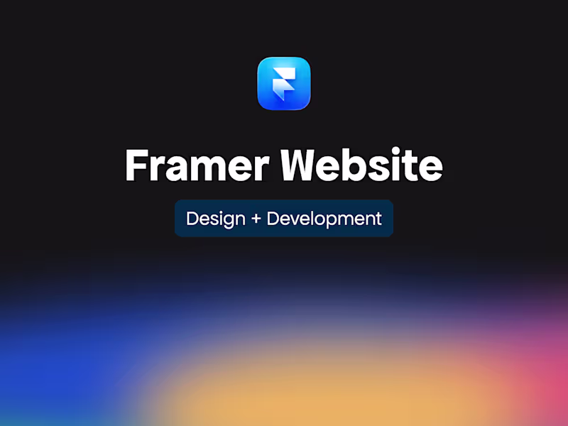 Cover image for Framer Website Design + Development