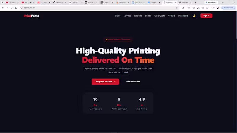 Cover image for FastAPI Business Web Application
Built a