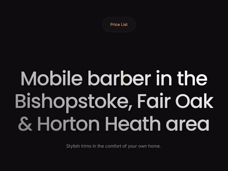 Cover image for Mobile Cuts - Mobile Barber