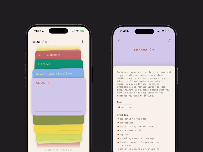 Cover image for Built IdeaVault as an experiment