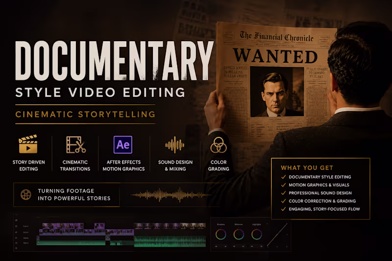 Cover image for Documentary Style Video Editing | Cinematic Storytelling
