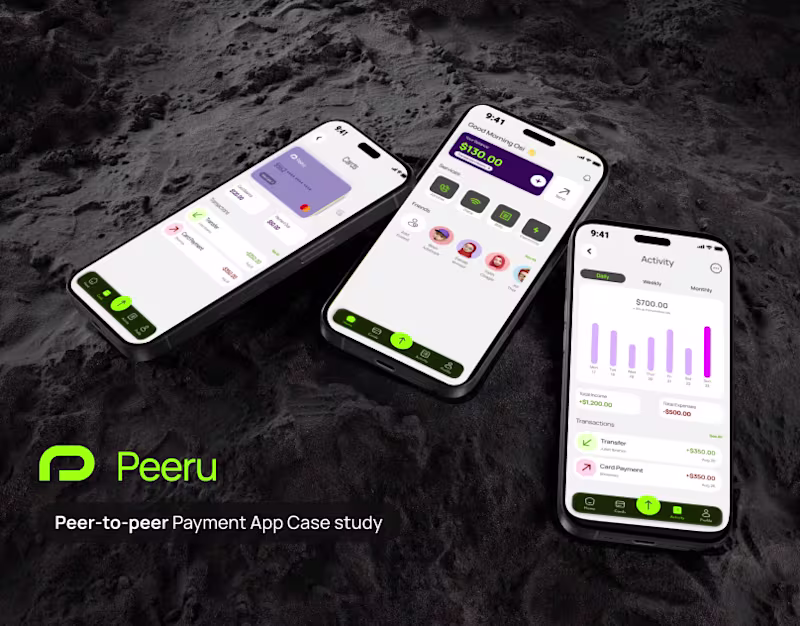 Cover image for Peeru: Mobile Peer-to-peer Payments App Case Study