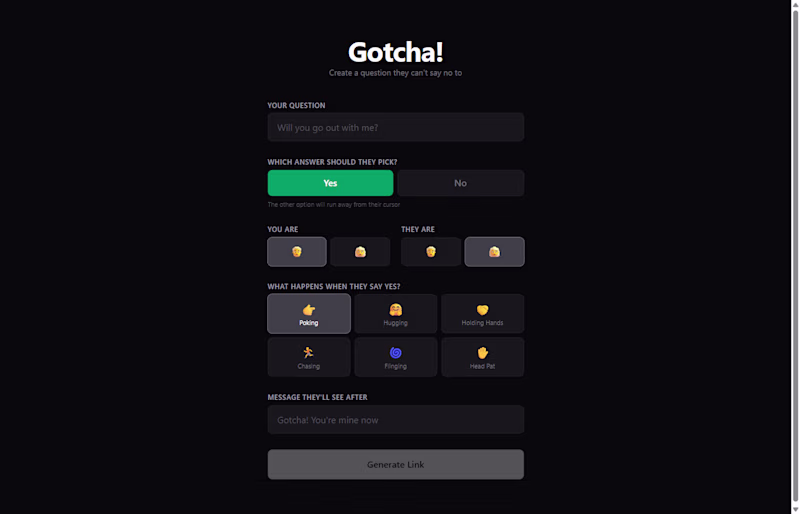 Cover image for Gotcha — An interactive app built for delight
