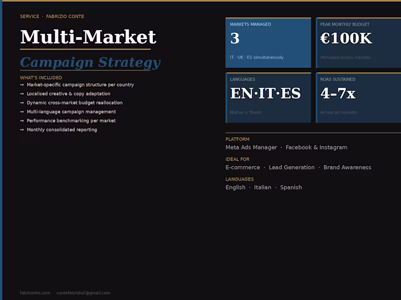 Cover image for Multi-Market Campaign Strategy