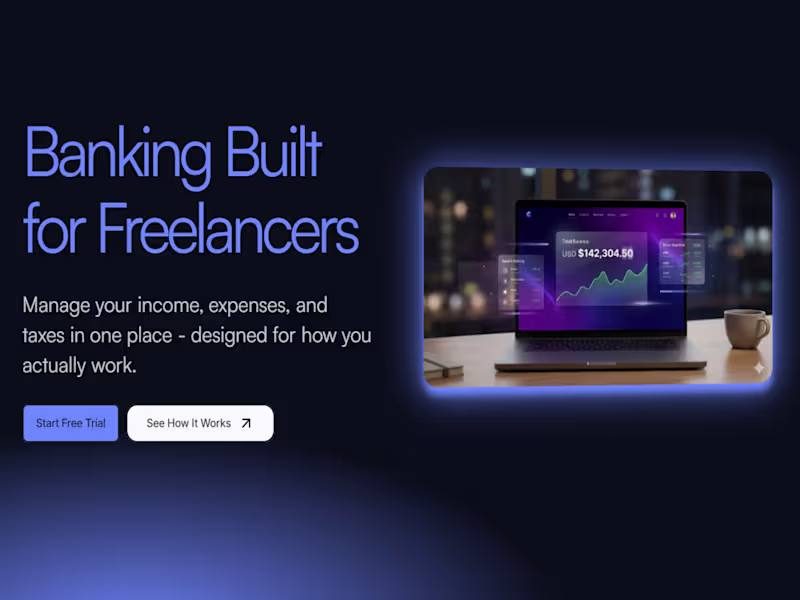 Cover image for Flux: Redesigning Banking for Freelancers