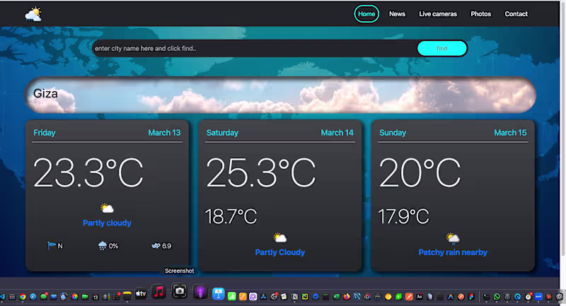 Cover image for Location-aware weather forecast app that