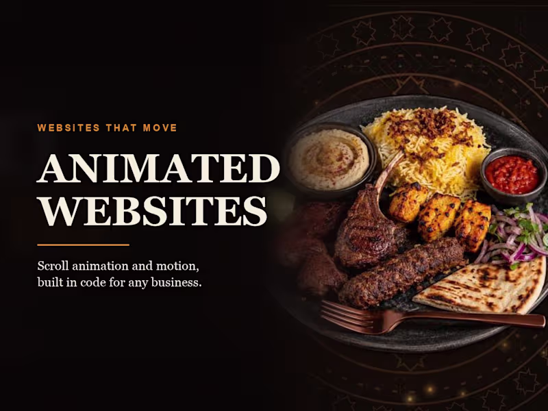 Cover image for Animated website design with scroll motion