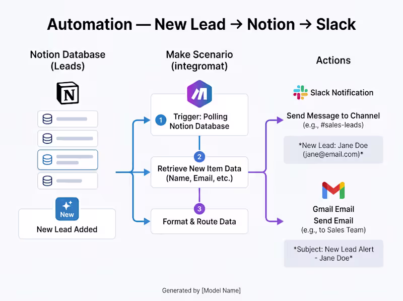 Cover image for Automation: New Lead → Notion