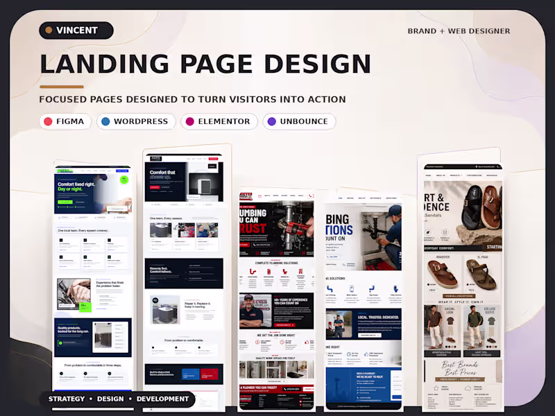 Cover image for Conversion-Focused Landing Page Design & Build