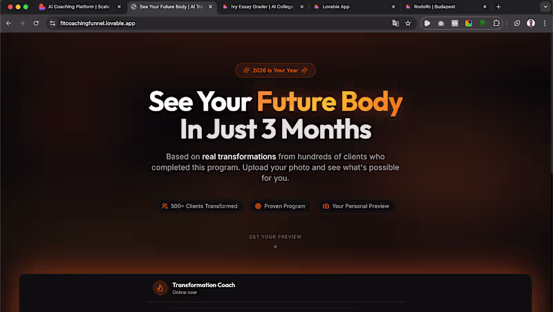 Cover image for AI-Powered Fitness Transformation App Development