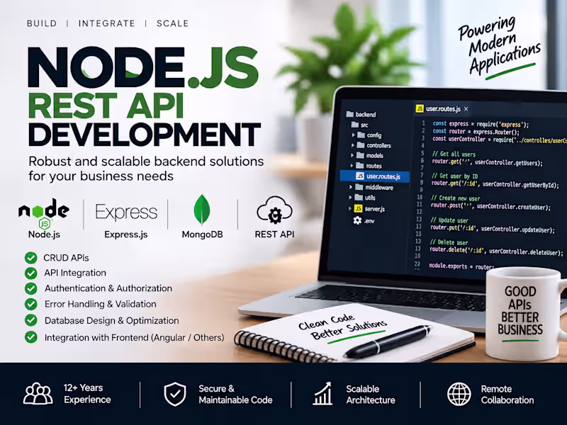 Cover image for Node.js REST API Development