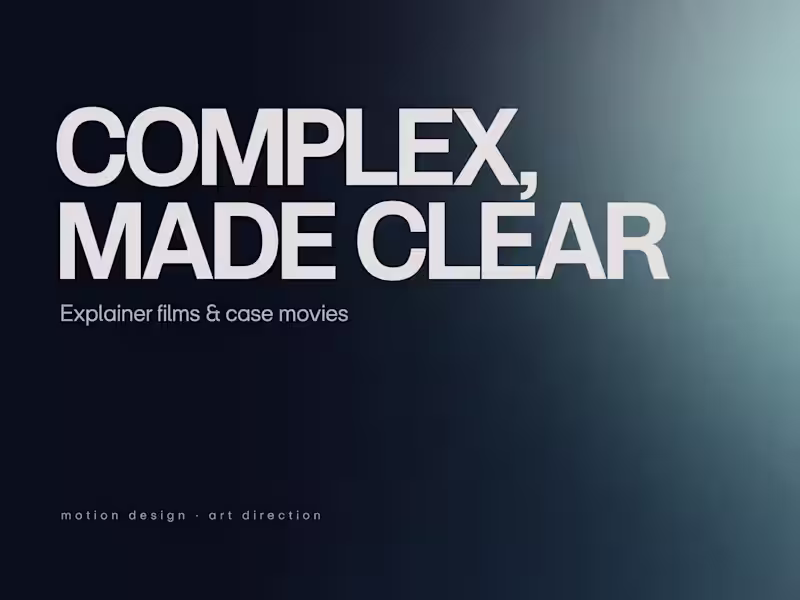 Cover image for Animated Explainer Video or Case Film for your Product / Service