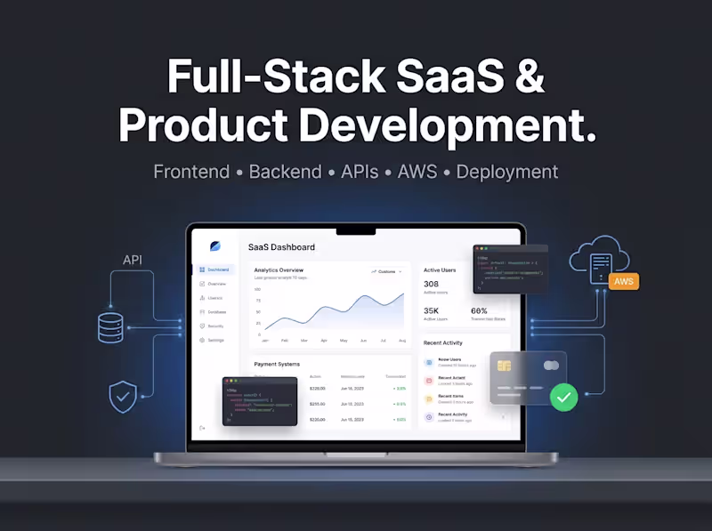 Cover image for Full-Stack SaaS & Product Development