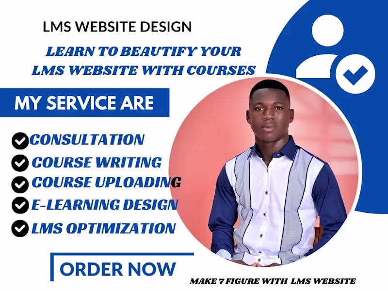 Cover image for I will build online course creation, course outline writing