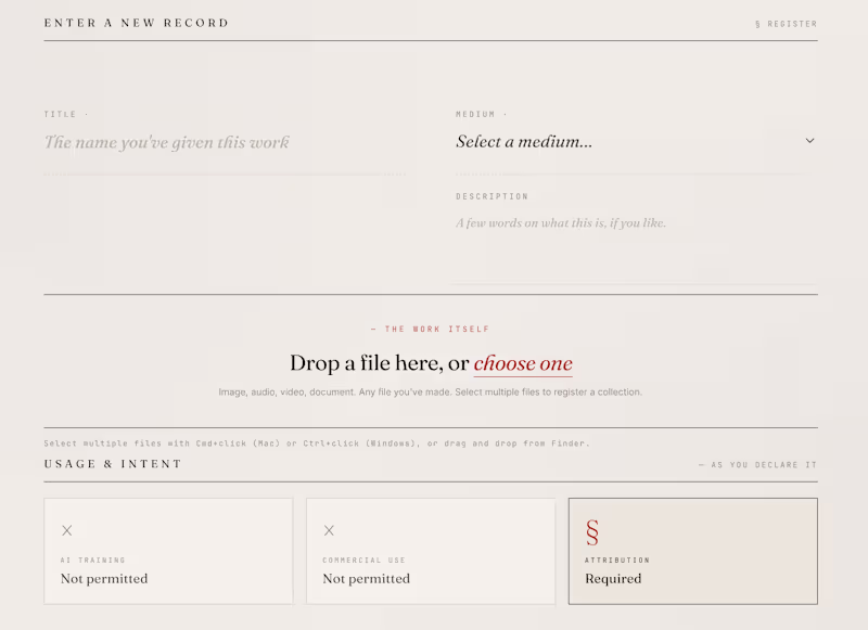 Cover image for The core registration flow. Creators