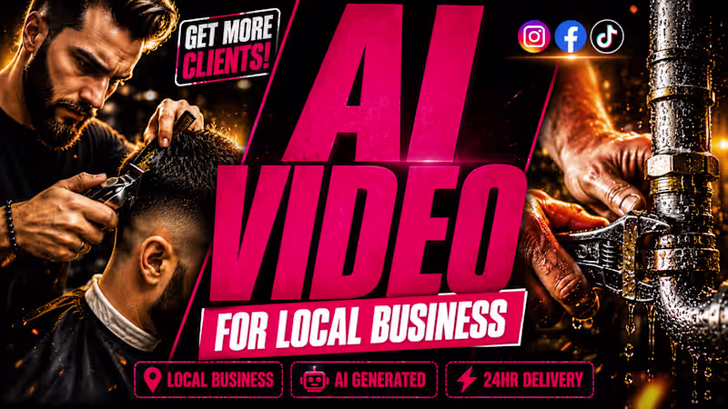 Cover image for I will create ai video ads ,ai commercial video ad ,ai ads .
