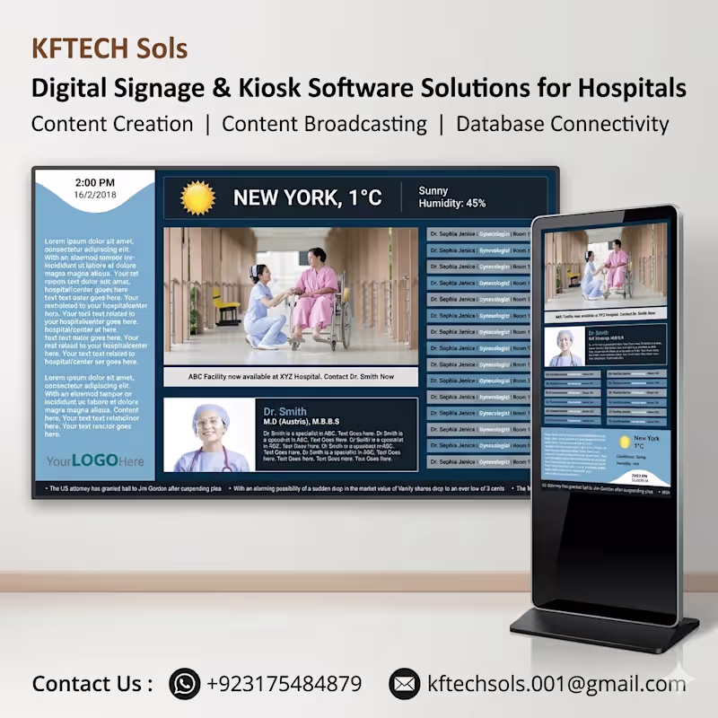 Cover image for Digital Signage Software Deployment for Hospital and Clinics