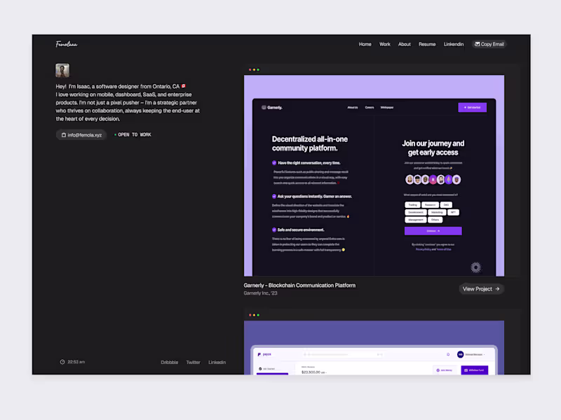 Cover image for Femola Portfolio - Figma to Framer Development